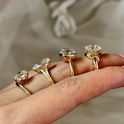 Lea-Alt Europäischer Schliff Im Labor Gezüchteter Diamant-Verlobungsring