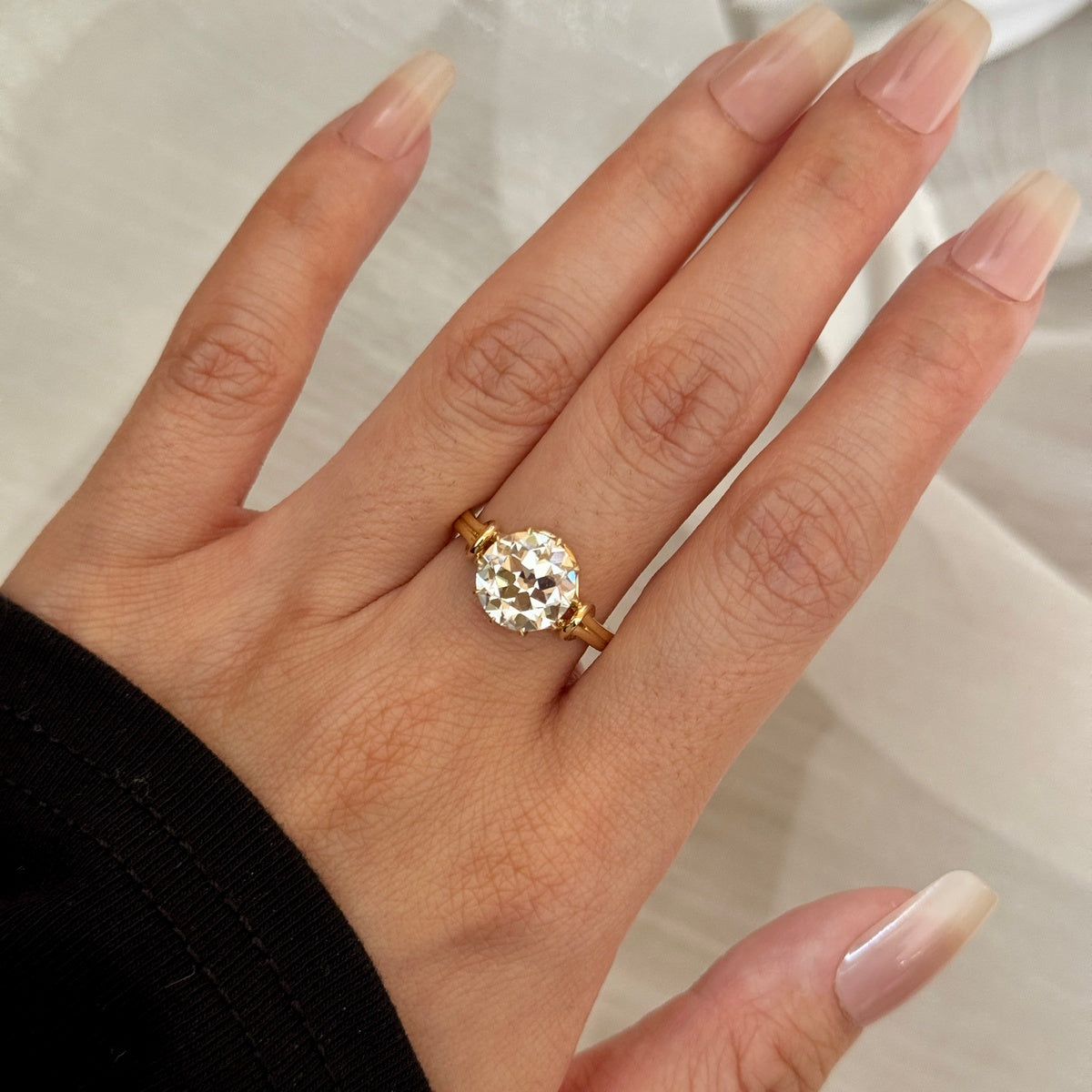 Lea-Alt Europäischer Schliff Im Labor Gezüchteter Diamant-Verlobungsring