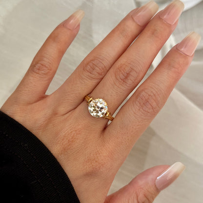 Lea-Alt Europäischer Schliff Im Labor Gezüchteter Diamant-Verlobungsring