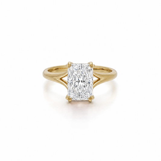 Lucia-Radiant Cut Lab Grown Diamond Engagement Ring