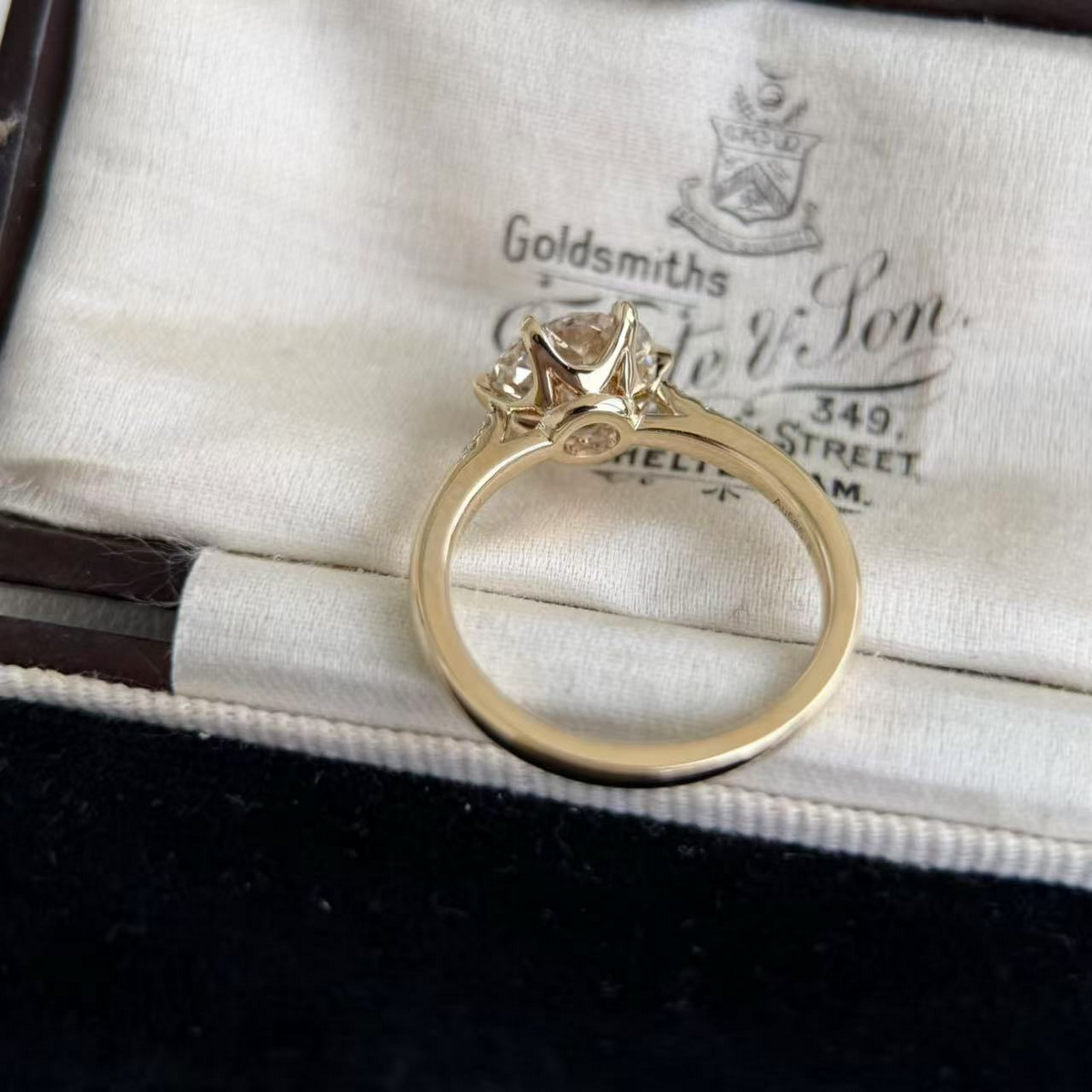 Sonora-Champagne Old European Cut Lab Grown Diamond Ring