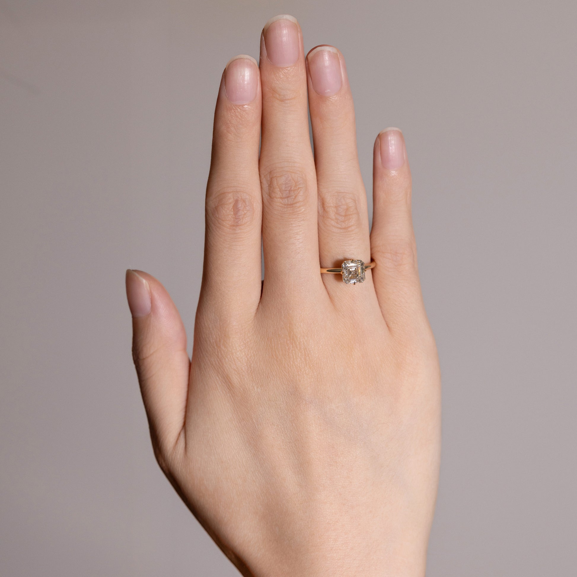 Luca-Asscher Cut Lab Grown Diamond Ring, Rings