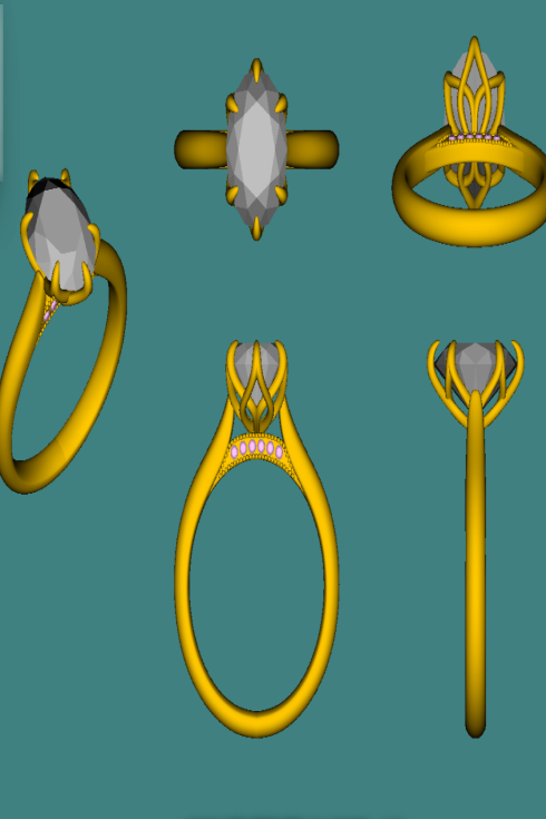 Oval cut Diamond Ring