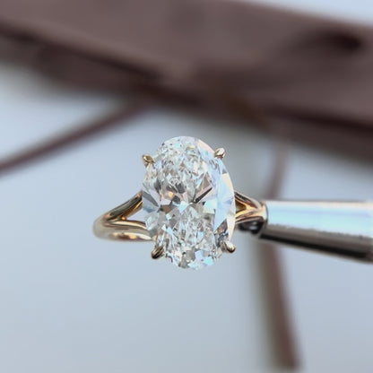 Eloise-5.18ct Oval Lab Grown Diamond Engagement Ring
