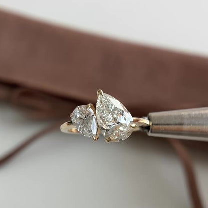 Avery-2.05ct Pear Cut Lab Grown Diamond Ring