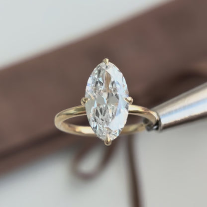 Belle-3.03ct Oval Cut Lab Grown Diamond Ring