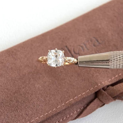 Surry-Old Mine Cut Lab Grown Diamond Engagement Ring