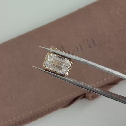 3.0ct Emerald Cut Lab Grown Diamond Pendant