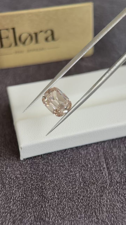 Custom Order Deposit - 3.53ct Champagne Old Mine Cushion Lab Grown Diamond Ring