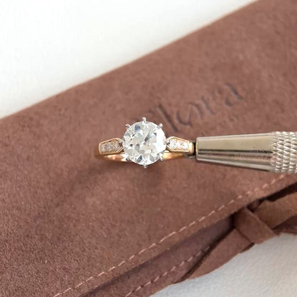 Carmine-2.03ct Old European Cut Lab Grown Diamond Engagement Ring