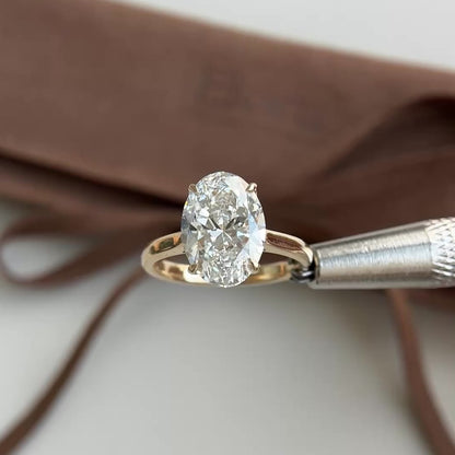 Derby-3.56ct Oval Cut Lab Grown Diamond Ring