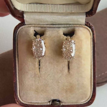 Champagner-Altschliff-Diamant-Ohrhänger