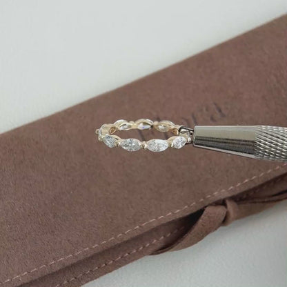 Maeve-Marquise-Schliff Laborgezüchteter Diamantring