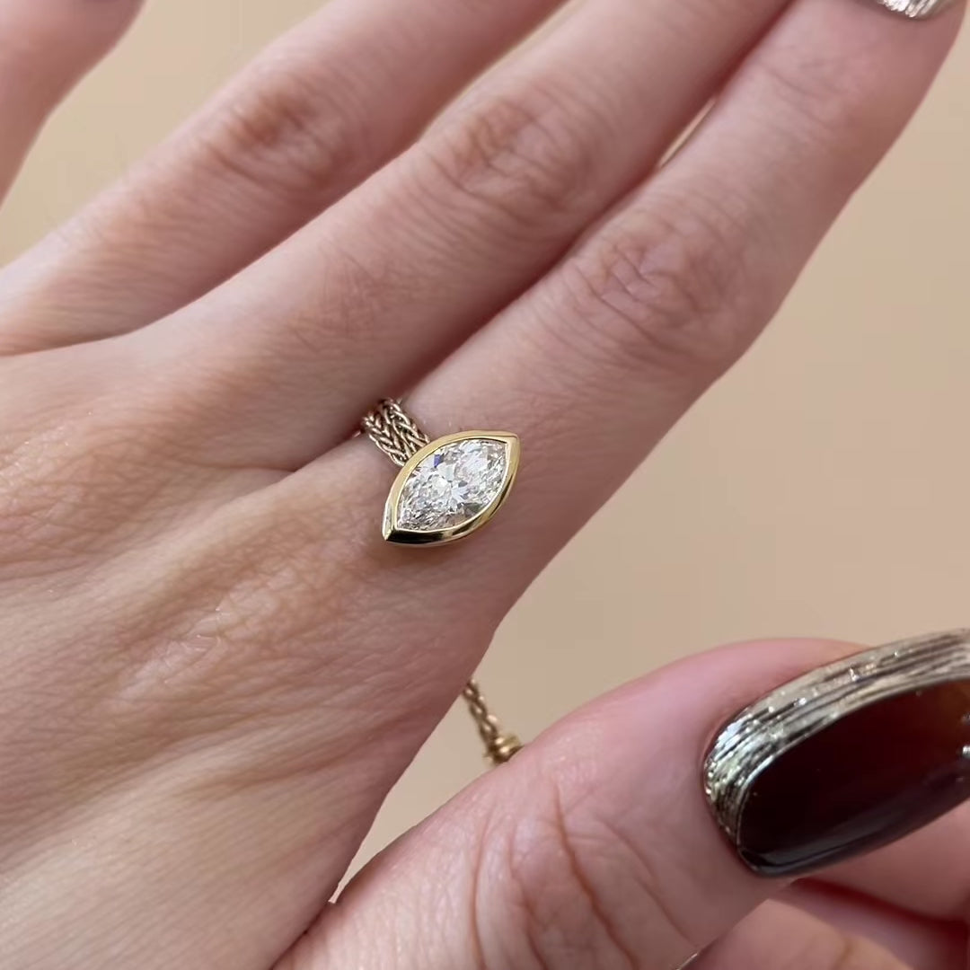 Faith-Marquise Lab Grown Diamant Ring
