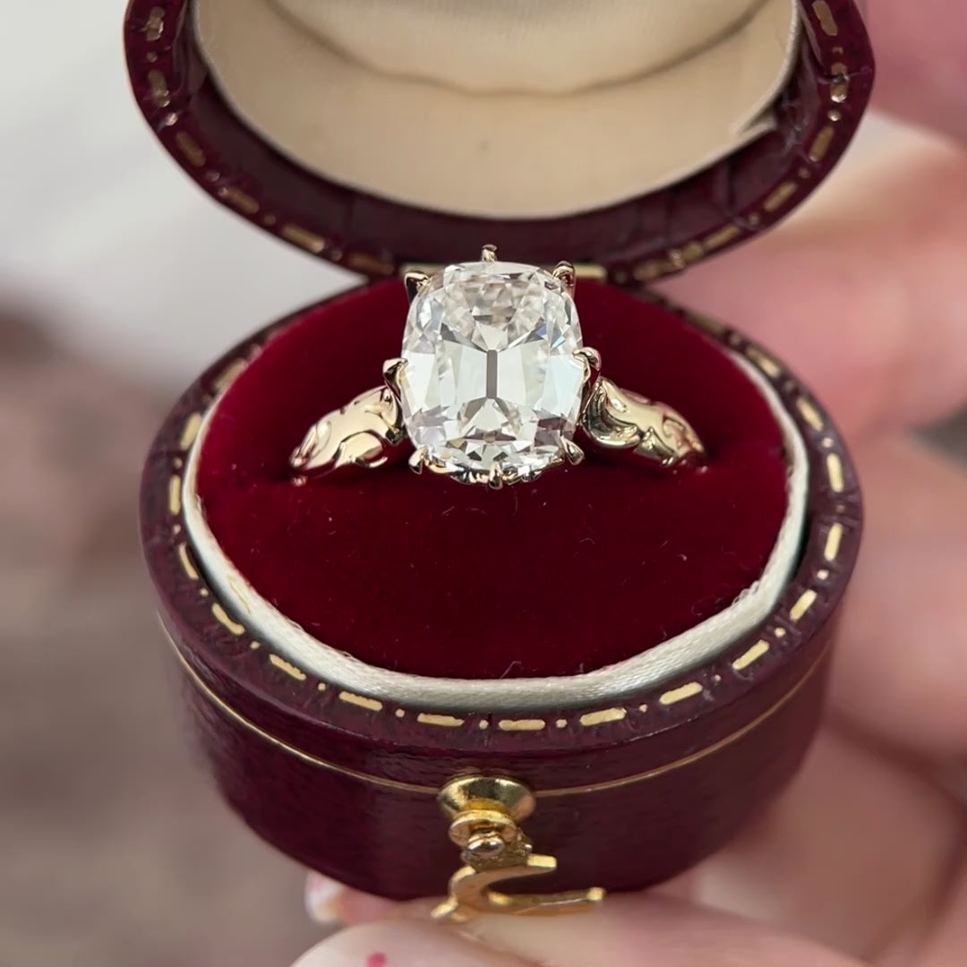 Vale-Old Mine Cut Laborgezüchteter Diamant Verlobungsring