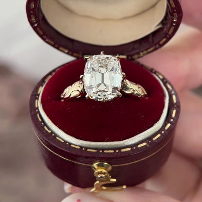 Vale-Old Mine Cut Laborgezüchteter Diamant Verlobungsring