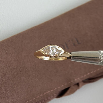 Lake-1.03ct Marquise Cut Lab Grown Diamond Ring