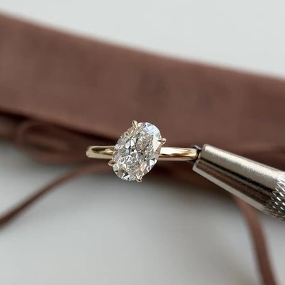 Mira-2.03ct Oval Cut Lab Grown Diamond Ring