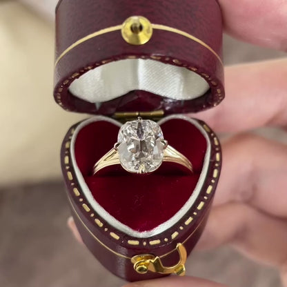 Esther-Verlobungsring mit im Labor gezüchtetem Diamant im Altschliff