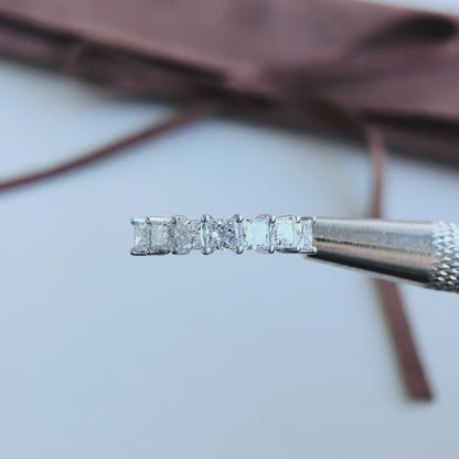 Lyla-Princess Cut Lab Grown Diamond Eternity Band
