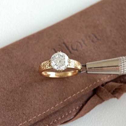 Clarion-2.05ct Old European Cut Lab Grown Diamond Engagement Ring