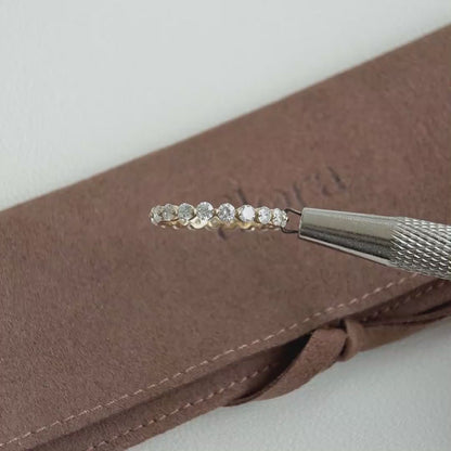 Aura-Ring mit rundem Labor-Diamant