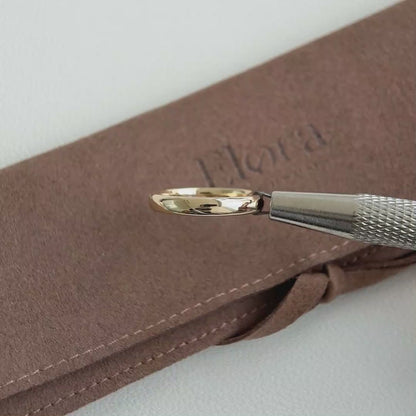 Ella-3mm Plain Gold Wedding Band