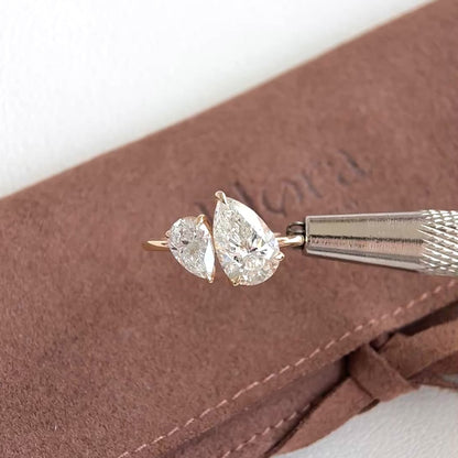 Avery-2,05ct birnenförmiger, im Labor gezüchteter Diamantring