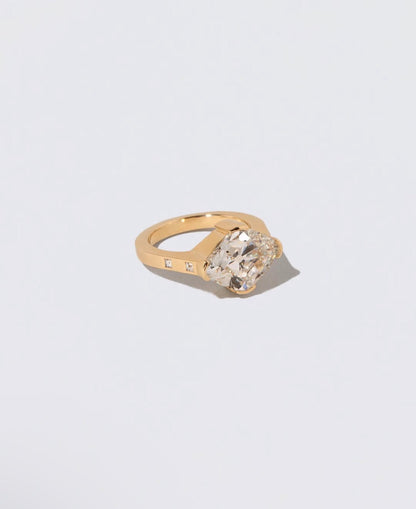 Custom Order Deposit - 2.5ct lozenge cut Lab Grown Diamond Ring