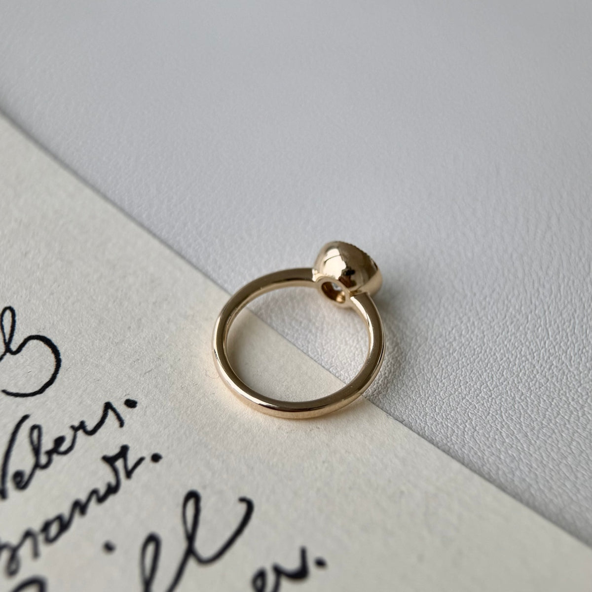 Wade-Old European Cut Lab Grown Diamond Engagement Ring